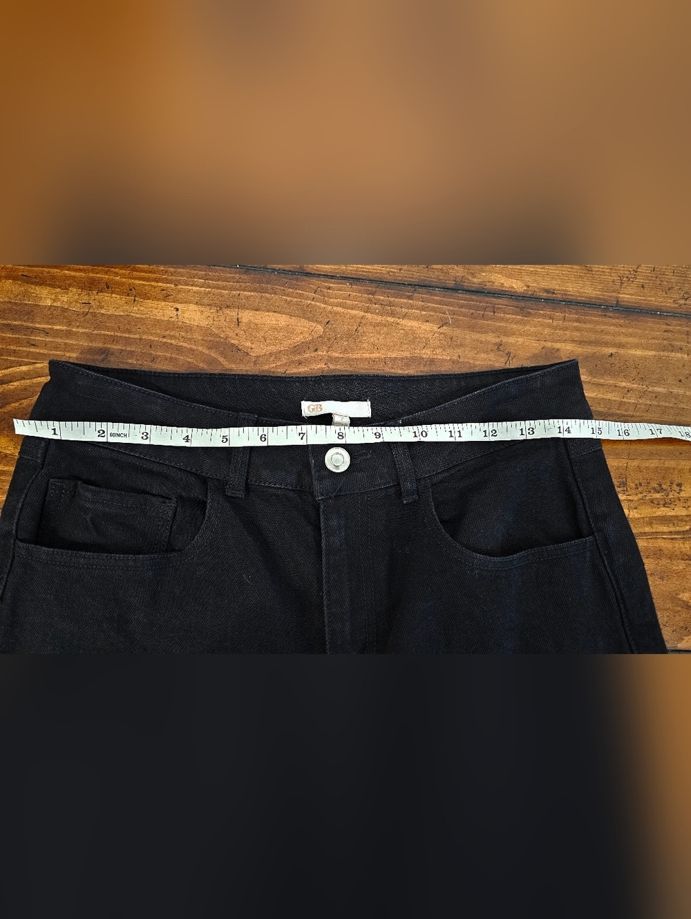 Gianni Bini Black Straight Leg Jeans w/Cut Out Rhinestone Bands Women's SZ 5 & 7 - Picture 10 of 12